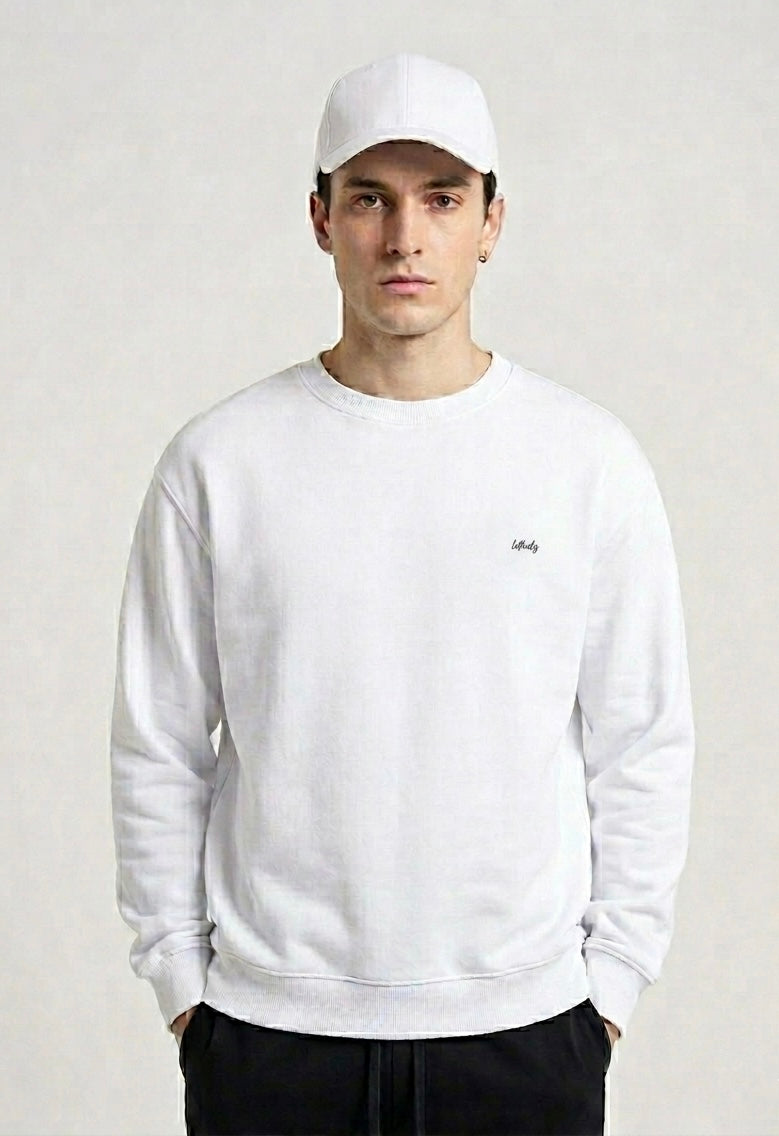 Rose white sweatshirt